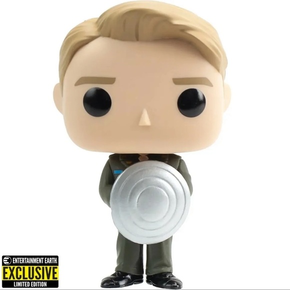 Captain America w/ Prototype Shield NIB vinyl Pop! Entertainment Earth e… - Picture 5 of 5